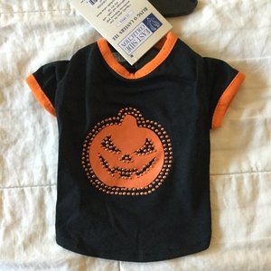 2/$10 NEW Halloween Pumpkin Tee - Dogs Size XXS